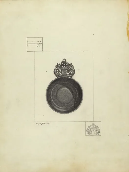 Framed Print : Porringer, c. 1939. Creator: Eugene Barrell Framed Print : Porringer, c. 1939. Creator: Eugene Barrell