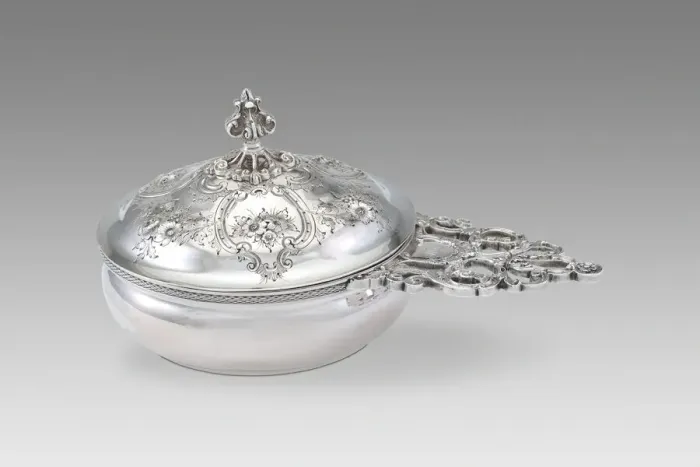 Framed Print : Porringer with Cover, 1851 / 76. Creator: Ball, Black & Co Framed Print : Porringer with Cover, 1851 / 76. Creator: Ball, Black & Co
