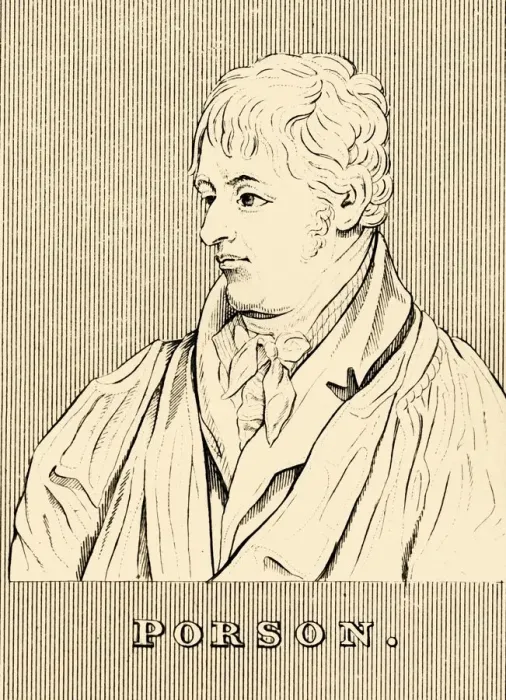 Framed Print : Porson, (1759- 1808), 1830. Creator: Unknown Framed Print : Porson, (1759- 1808), 1830. Creator: Unknown