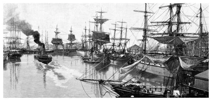 Framed Print : Port Adelaide, 1886 Framed Print : Port Adelaide, 1886