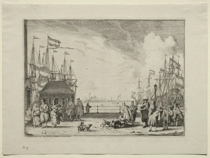 Framed Print : Port at Amsterdam, 1701. Creator: Ludolf Backhuysen (Dutch, 1631-1708); Ludolf Backhuysen (Dutch Framed Print : Port at Amsterdam, 1701. Creator: Ludolf Backhuysen (Dutch, 1631-1708); Ludolf Backhuysen (Dutch