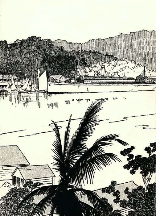 Framed Print : Port Antonio, Jamaica, 1912. Artist: Charles Robinson Framed Print : Port Antonio, Jamaica, 1912. Artist: Charles Robinson