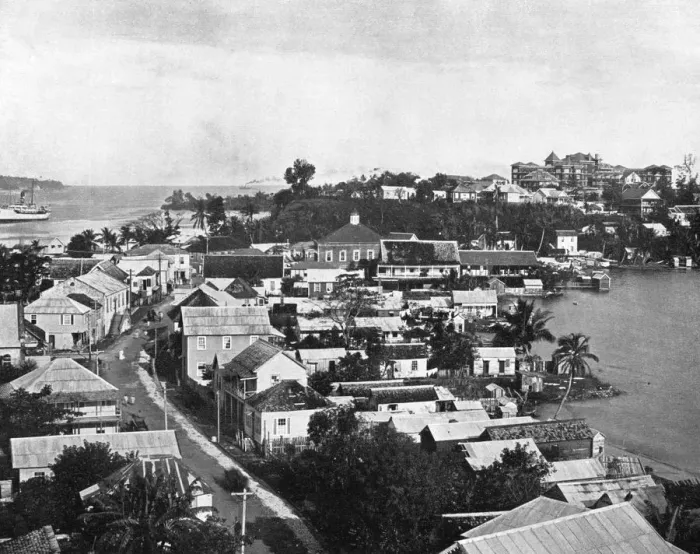 Framed Print : Port Antonio, Jamaica, c1905. Artist: Adolphe Duperly & Son Framed Print : Port Antonio, Jamaica, c1905. Artist: Adolphe Duperly & Son