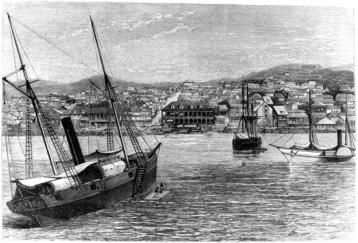 Framed Print : Port-au-Prince, Haiti, 1873 Framed Print : Port-au-Prince, Haiti, 1873
