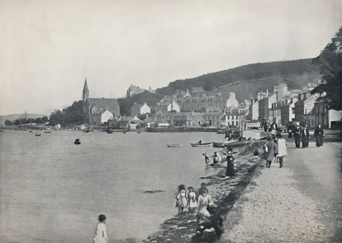 Framed Print : Port Bannatyne - A Pleasant Walk, 1895 Framed Print : Port Bannatyne - A Pleasant Walk, 1895