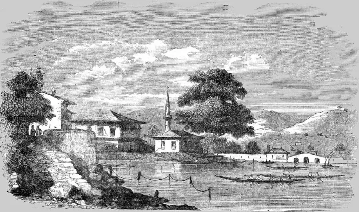 Framed Print : The Port of Bouyouk Dere, near which the combined fleets were anchored, 1854. Creator: Unknown Framed Print : The Port of Bouyouk Dere, near which the combined fleets were anchored, 1854. Creator: Unknown