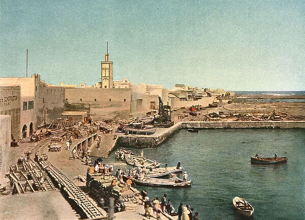 'Port de Casablanca; Afrique du nord, 1914. Creator: Jules Gervais-Courtellemont