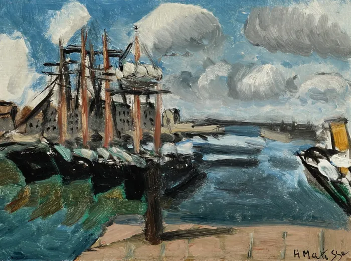 Framed Print : Port de Cherbourg, 1918. Creator: Matisse, Henri (1869-1954) Framed Print : Port de Cherbourg, 1918. Creator: Matisse, Henri (1869-1954)