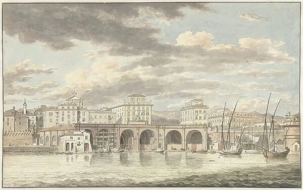 The Port of Civitavecchia, 1779. Creator: Jean Grandjean