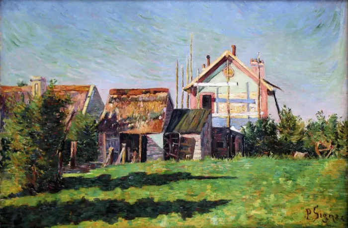 Framed Print : Port-en-Bessin, La Valleuse, 1884 Framed Print : Port-en-Bessin, La Valleuse, 1884