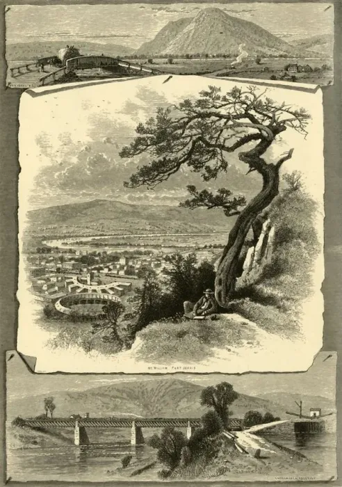 Framed Print : Port Jervis and Vicinity, 1874. Creator: John J. Harley Framed Print : Port Jervis and Vicinity, 1874. Creator: John J. Harley