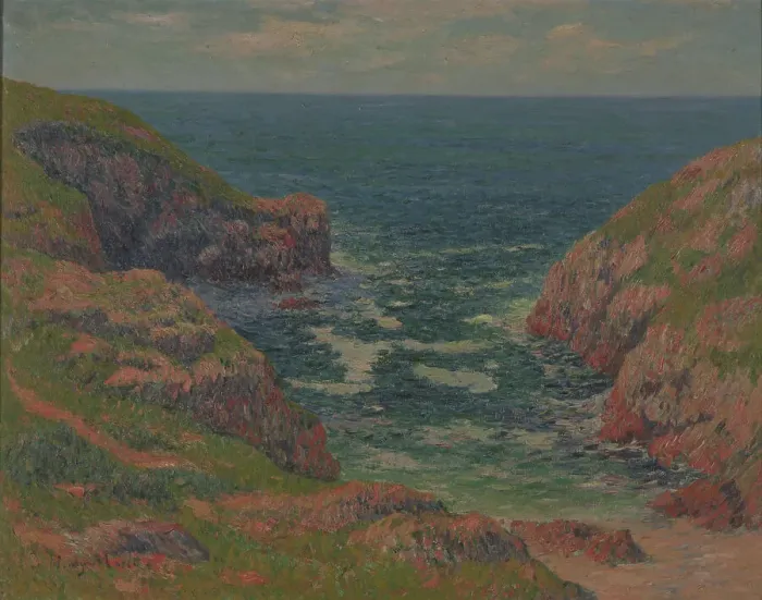 Framed Print : Port Lamatte (Finistère), 1899. Creator: Moret, Henry (1856-1913) Framed Print : Port Lamatte (Finistère), 1899. Creator: Moret, Henry (1856-1913)