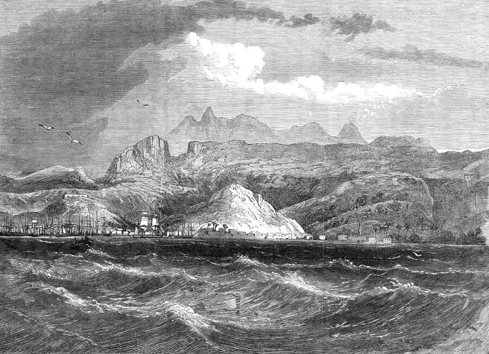 Framed Print : Port Louis, Mauritius, 1868. Creator: Unknown Framed Print : Port Louis, Mauritius, 1868. Creator: Unknown