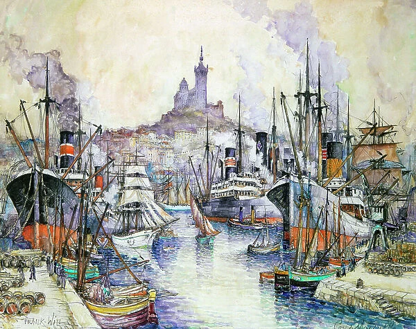 Port of Marseille, 1900-1950. Artist: Frank Will