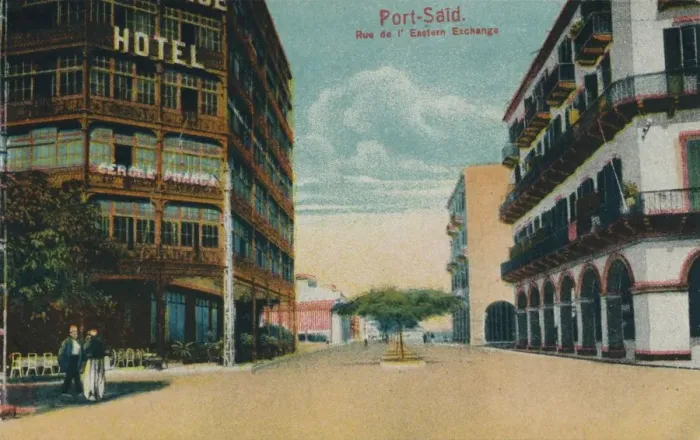 Framed Print : Port-Said. Rue de l Eastern Exchange, c1900 Framed Print : Port-Said. Rue de l Eastern Exchange, c1900