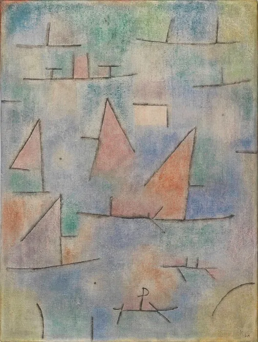 Framed Print : Port with sailboats (Hafen mit Segelschiffen), 1937. Creator: Klee, Paul (1879-1940) Framed Print : Port with sailboats (Hafen mit Segelschiffen), 1937. Creator: Klee, Paul (1879-1940)