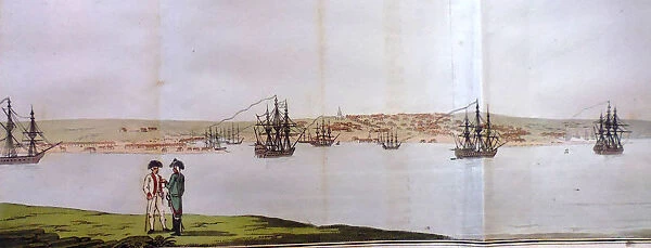 Port of Sevastopol. From Travels through the southern provinces of the Russian empire in 1793 and 1 Artist: Tardieu, Pierre Francois (1752-1798)