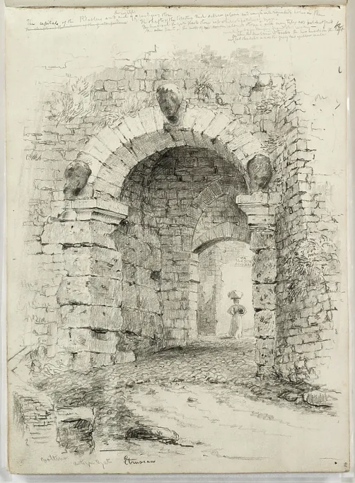 Framed Print : The Porta all'Arco, c1831. Creator: Thomas Cole. The Porta all'Arco, c1831. Creator: Thomas Cole Framed Print : The Porta all'Arco, c1831. Creator: Thomas Cole. The Porta all'Arco, c1831. Creator: Thomas Cole