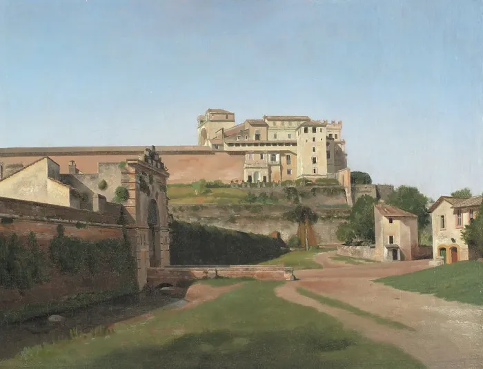Framed Print : Porta Angelica and Part of the Vatican, 1813. Creator: CW Eckersberg Framed Print : Porta Angelica and Part of the Vatican, 1813. Creator: CW Eckersberg