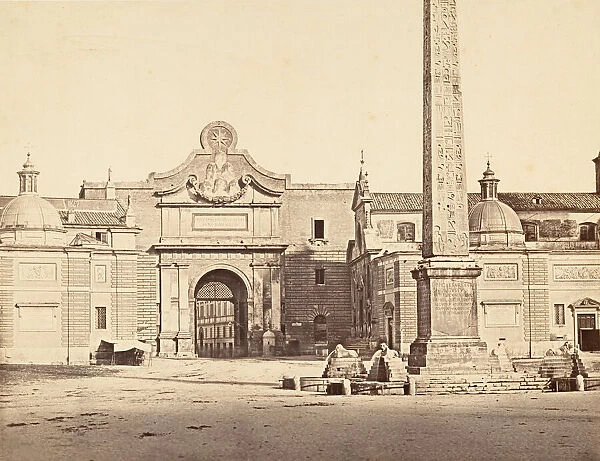 Porta del Popolo, 1848-52. Creator: Eugene Constant