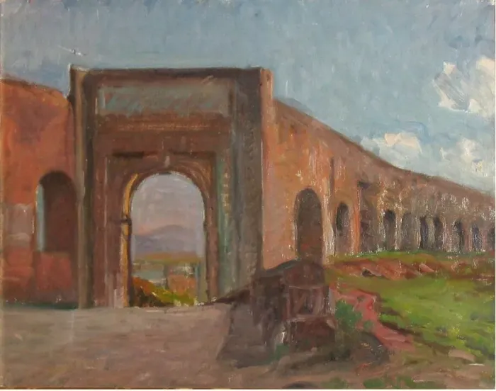 Framed Print : Porta Furba, Rome, 1904. Creator: Albert Gottschalk Framed Print : Porta Furba, Rome, 1904. Creator: Albert Gottschalk