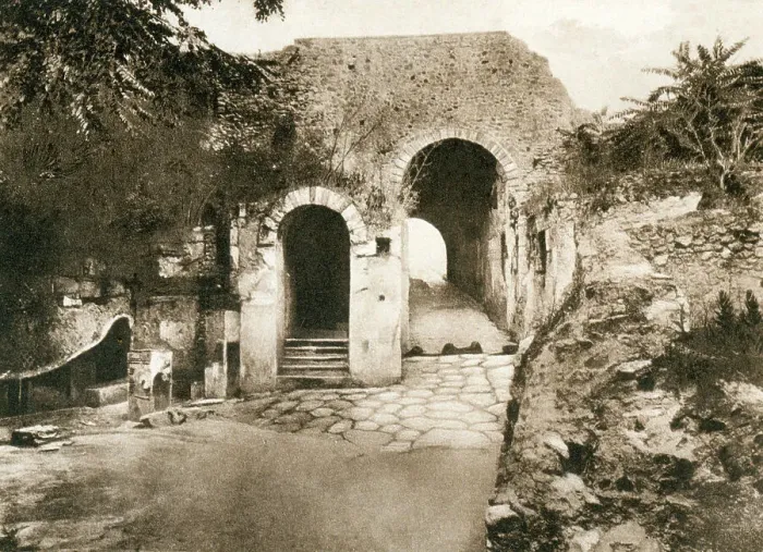 Framed Print : Porta marina, Pompeii, Italy, c1900s Framed Print : Porta marina, Pompeii, Italy, c1900s