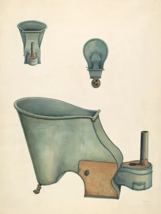 Framed Print : Portable Bath Tub, c. 1937. Creator: Al Curry Framed Print : Portable Bath Tub, c. 1937. Creator: Al Curry