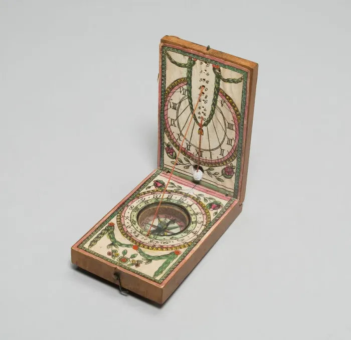 Framed Print : Portable Compass Sundial, Germany, c. 1790. Creator: J. Kleininger Framed Print : Portable Compass Sundial, Germany, c. 1790. Creator: J. Kleininger