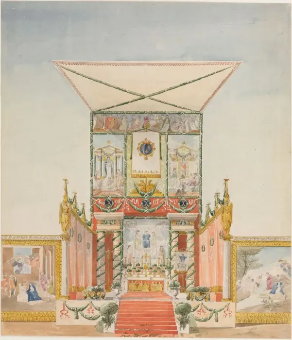 Framed Print : Portable Field Altar for Charles X, 1824-1830. Creator: Alexandre Denis Abel de Pujol (French Framed Print : Portable Field Altar for Charles X, 1824-1830. Creator: Alexandre Denis Abel de Pujol (French