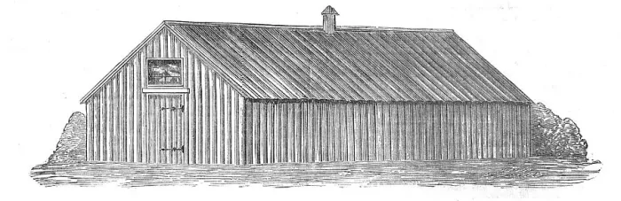 Framed Print : Portable Pavilion Barracks for the Troops in the Crimea, 1854. Creator: Unknown Framed Print : Portable Pavilion Barracks for the Troops in the Crimea, 1854. Creator: Unknown