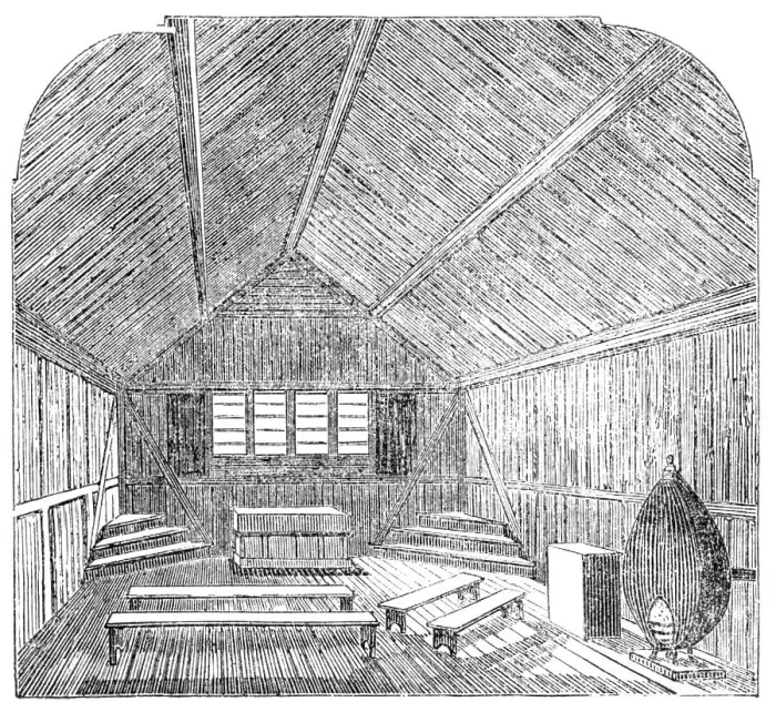 Framed Print : Portable School, 1857. Creator: Unknown Framed Print : Portable School, 1857. Creator: Unknown