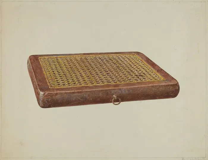 Framed Print : Portable Seat, c. 1938. Creator: Alfred Walbeck Framed Print : Portable Seat, c. 1938. Creator: Alfred Walbeck