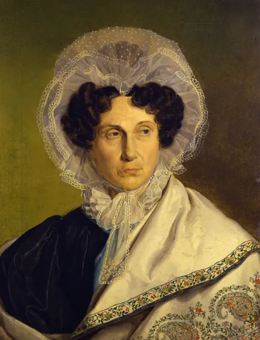 Framed Print : Portait of the Artists Mother, c. 1833. Artist: Rethel, Alfred (1816-1859) Framed Print : Portait of the Artists Mother, c. 1833. Artist: Rethel, Alfred (1816-1859)