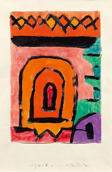 A side portal, 1940. Creator: Klee, Paul (1879-1940)