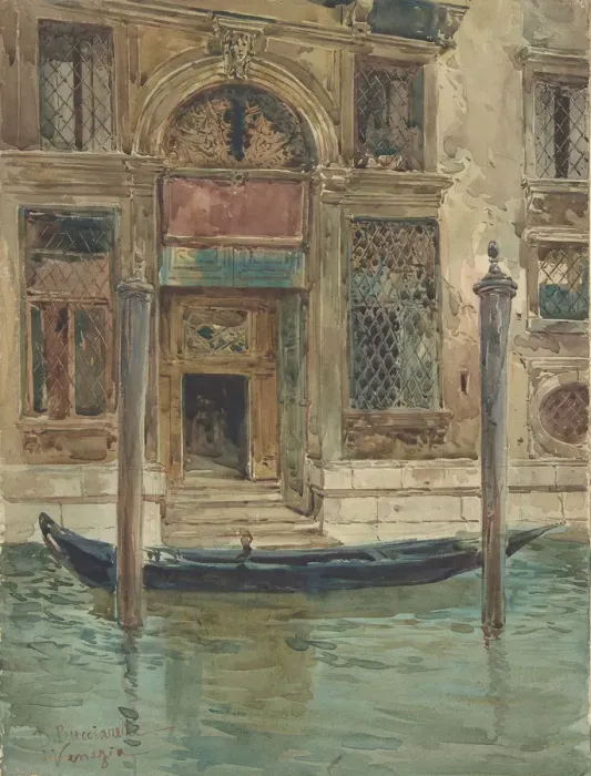 Framed Print : Portal of a Venetian Palace, 1839-1911. Creator: Daniele Bucciarelli Framed Print : Portal of a Venetian Palace, 1839-1911. Creator: Daniele Bucciarelli