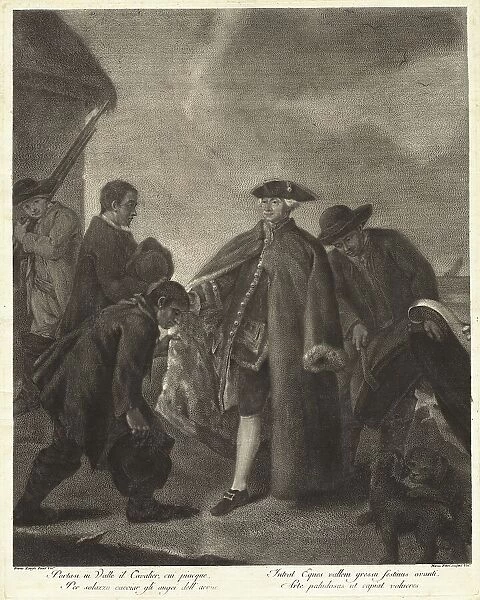 Portasi in Valle il Cavalier... (Arrival of the Master), 1763. Creator: Marco Alvise Pitteri