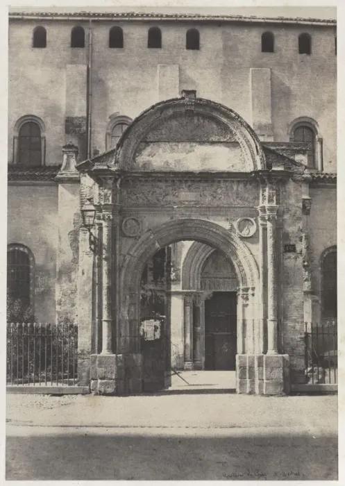Framed Print : Porte Bachelier, Eglise Saint-Sernin, Toulouse (Haute-Garonne), 1851. Creator: Auguste Mestral Framed Print : Porte Bachelier, Eglise Saint-Sernin, Toulouse (Haute-Garonne), 1851. Creator: Auguste Mestral