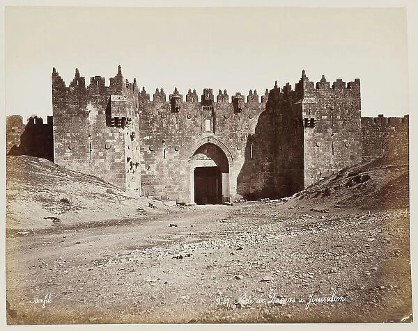 Porte De Dagnas A Jerusalem #287, Printed c.1870. Creator: Felix Bonfils