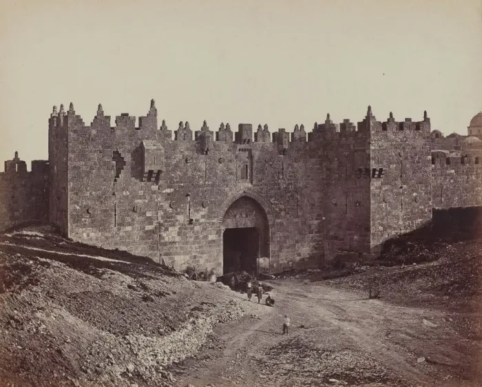 Framed Print : Porte de Damas, 1857. Creator: James Robertson Framed Print : Porte de Damas, 1857. Creator: James Robertson
