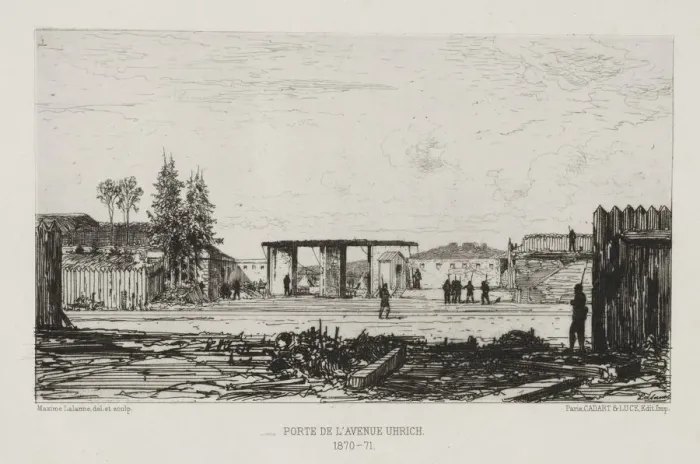Framed Print : Porte du lavanse Ulrich. Creator: Maxime Lalanne (French, 1827-1886); Cadart and Luce Framed Print : Porte du lavanse Ulrich. Creator: Maxime Lalanne (French, 1827-1886); Cadart and Luce