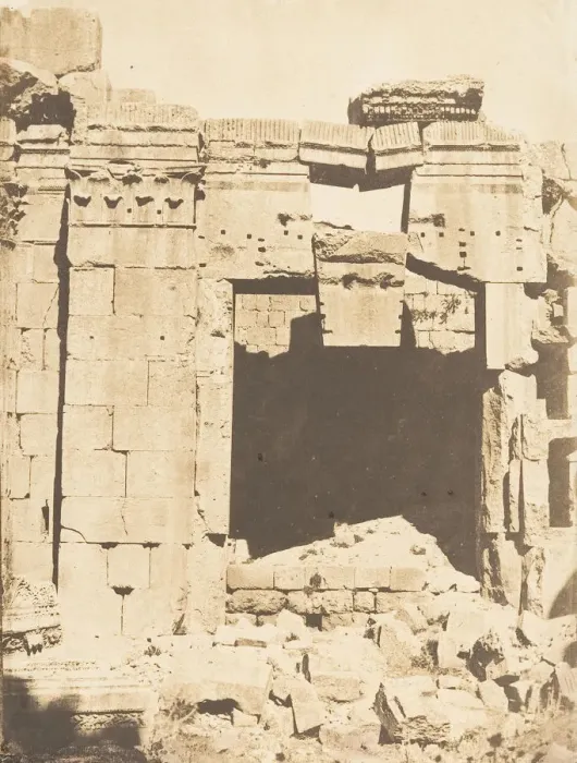 Framed Print : Porte du Temple de Jupiter, a Baalbek (Heliopolis), September 1850 Framed Print : Porte du Temple de Jupiter, a Baalbek (Heliopolis), September 1850