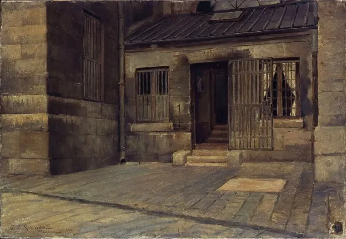 Framed Print : Porte de l'infirmerie de la prison Saint-Lazare, rue du Faubourg-Saint-Denis, 10ème... en 1889, 188 Creator: Jean-Jacques Rousseau Framed Print : Porte de l'infirmerie de la prison Saint-Lazare, rue du Faubourg-Saint-Denis, 10ème... en 1889, 188 Creator: Jean-Jacques Rousseau