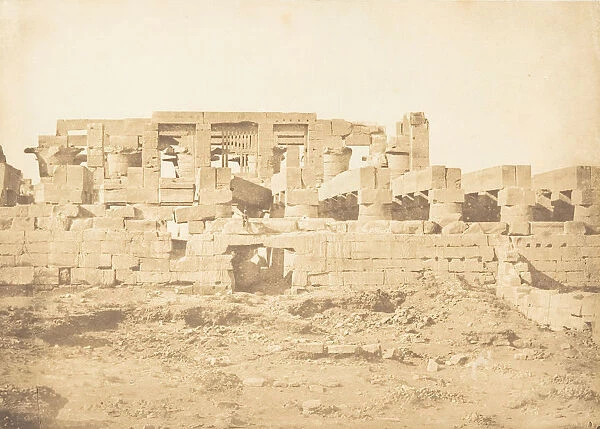 Porte meridionale de la Salle Hypostyle du Palais de Karnac (Thebes), 1849-50