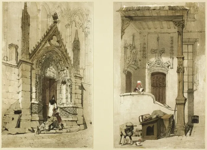 Framed Print : Porte Rouge, Notre Dame, Paris, 1839. Creator: Thomas Shotter Boys Framed Print : Porte Rouge, Notre Dame, Paris, 1839. Creator: Thomas Shotter Boys