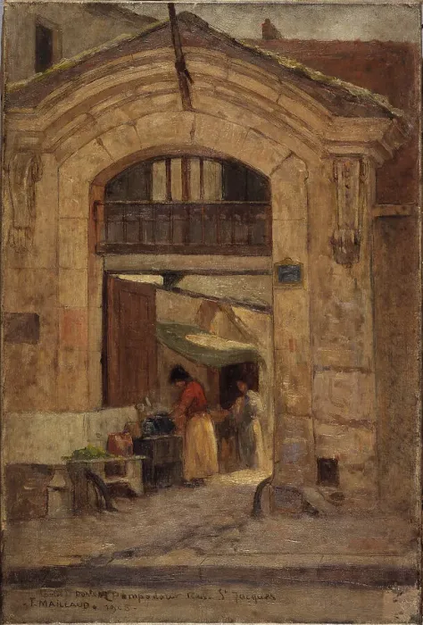 Framed Print : Porte Rue Saint-Jacques, 1905. Creator: Fernand Maillaud Framed Print : Porte Rue Saint-Jacques, 1905. Creator: Fernand Maillaud