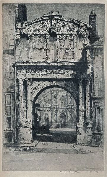 Porte Saint-Pierre, Auxerre, 1912. Artist: Albany E Howarth