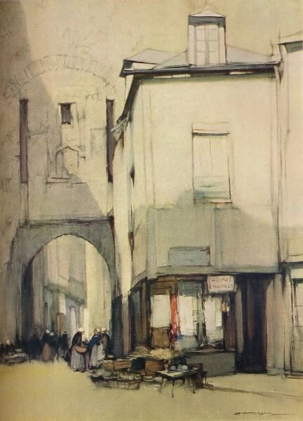 Porte St Pater, Vannes, c20th century (1935). Artist: Harry Tittensor