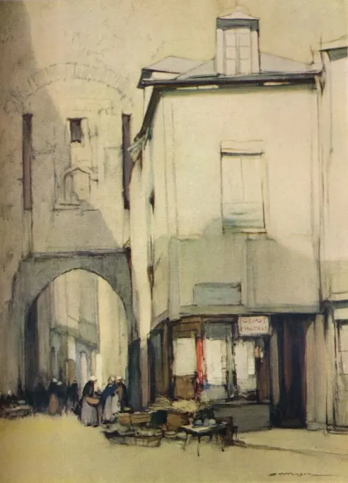 Framed Print : Porte St Pater, Vannes, c20th century (1935). Artist: Harry Tittensor Framed Print : Porte St Pater, Vannes, c20th century (1935). Artist: Harry Tittensor