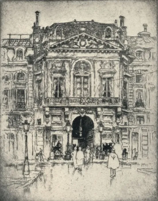 Framed Print : The Porte de Valois, Palais-Royal, 1915. Artist: Lester George Hornby Framed Print : The Porte de Valois, Palais-Royal, 1915. Artist: Lester George Hornby