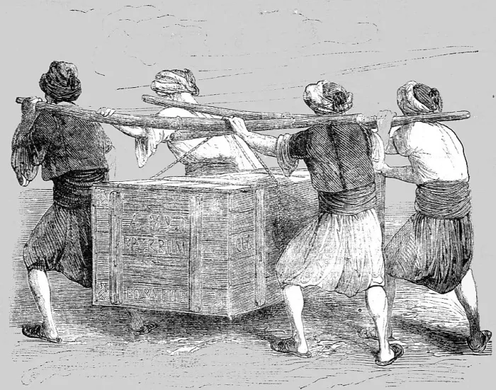 Framed Print : Porters; Industrious Classes in Constantinople, 1854. Creator: Unknown Framed Print : Porters; Industrious Classes in Constantinople, 1854. Creator: Unknown